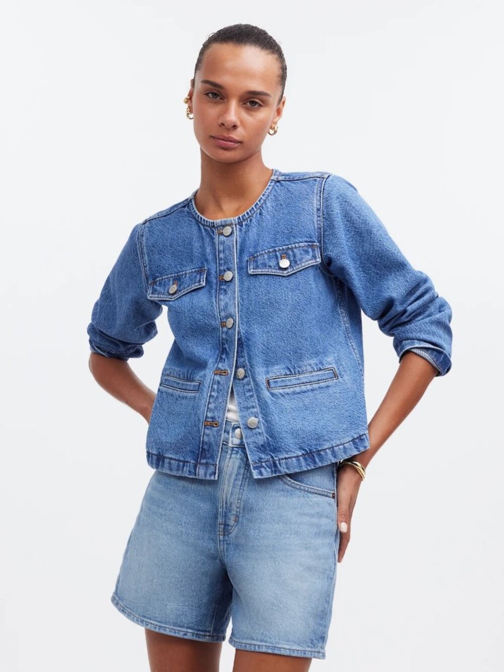 NWOT Madewell Denim Lady Jacket Size S